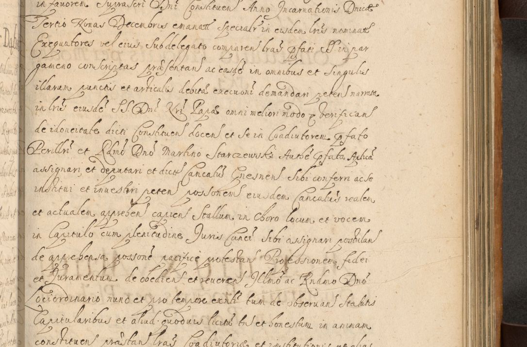 Zdjęcie nr 506 dla obiektu archiwalnego: Volumen II actorum episcopalium R. D. Petri Gembicki, episcopi Cracoviensis, locum tenente in dioecesi R. D. Alberto Lipnicki, canonico Cracoviensi post discessum R. D. Episcopi in Italiam et usque ad redditum eiusdem in Poloniam, videlicet a die 16 Novembris 1644 et per a. D. 1645 inchoative ad Septembrem. Horum videatur index ad finem huius voluminis