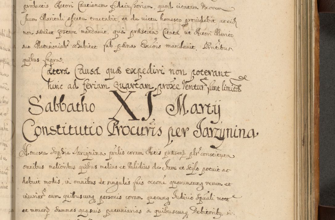 Zdjęcie nr 504 dla obiektu archiwalnego: Volumen II actorum episcopalium R. D. Petri Gembicki, episcopi Cracoviensis, locum tenente in dioecesi R. D. Alberto Lipnicki, canonico Cracoviensi post discessum R. D. Episcopi in Italiam et usque ad redditum eiusdem in Poloniam, videlicet a die 16 Novembris 1644 et per a. D. 1645 inchoative ad Septembrem. Horum videatur index ad finem huius voluminis