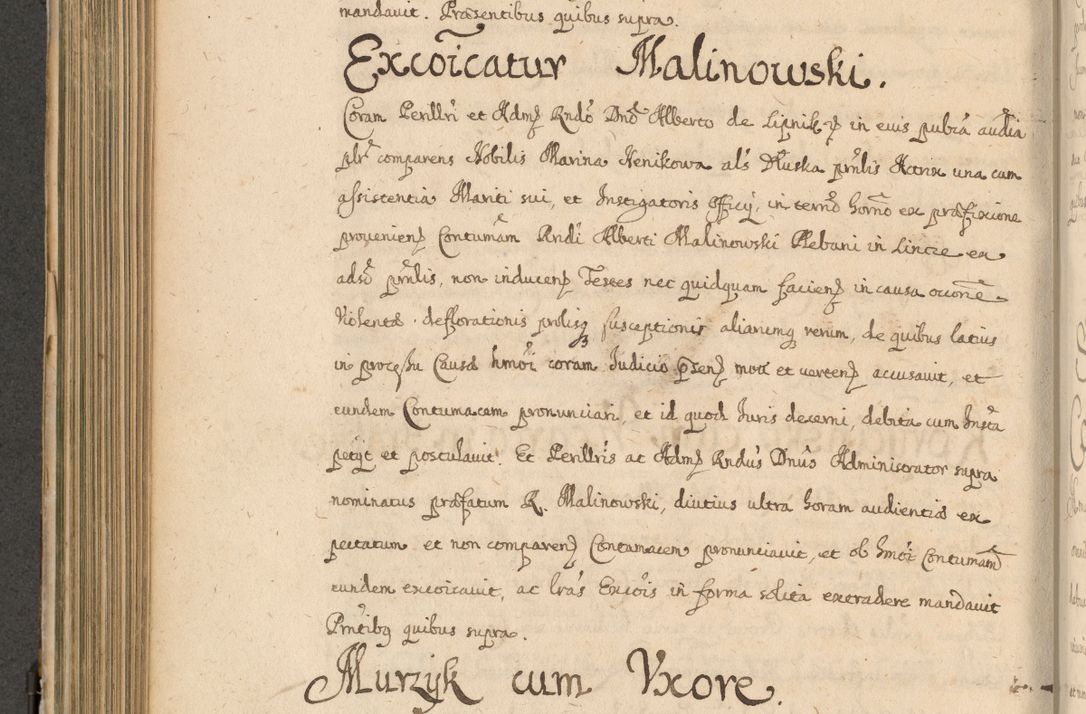 Zdjęcie nr 503 dla obiektu archiwalnego: Volumen II actorum episcopalium R. D. Petri Gembicki, episcopi Cracoviensis, locum tenente in dioecesi R. D. Alberto Lipnicki, canonico Cracoviensi post discessum R. D. Episcopi in Italiam et usque ad redditum eiusdem in Poloniam, videlicet a die 16 Novembris 1644 et per a. D. 1645 inchoative ad Septembrem. Horum videatur index ad finem huius voluminis
