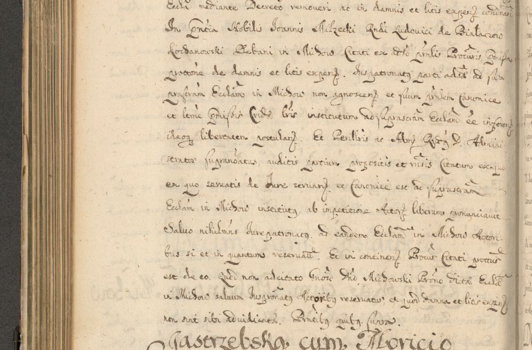 Zdjęcie nr 499 dla obiektu archiwalnego: Volumen II actorum episcopalium R. D. Petri Gembicki, episcopi Cracoviensis, locum tenente in dioecesi R. D. Alberto Lipnicki, canonico Cracoviensi post discessum R. D. Episcopi in Italiam et usque ad redditum eiusdem in Poloniam, videlicet a die 16 Novembris 1644 et per a. D. 1645 inchoative ad Septembrem. Horum videatur index ad finem huius voluminis