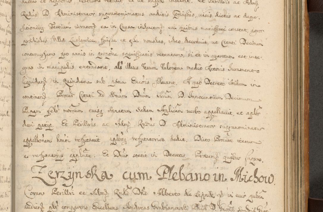 Zdjęcie nr 498 dla obiektu archiwalnego: Volumen II actorum episcopalium R. D. Petri Gembicki, episcopi Cracoviensis, locum tenente in dioecesi R. D. Alberto Lipnicki, canonico Cracoviensi post discessum R. D. Episcopi in Italiam et usque ad redditum eiusdem in Poloniam, videlicet a die 16 Novembris 1644 et per a. D. 1645 inchoative ad Septembrem. Horum videatur index ad finem huius voluminis