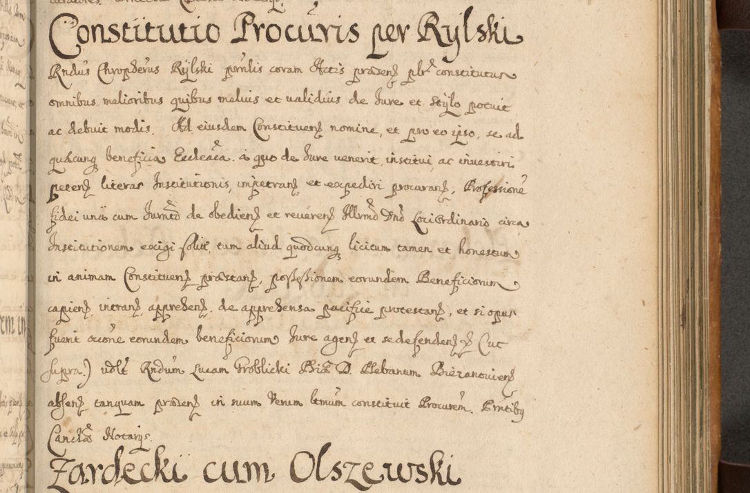 Zdjęcie nr 490 dla obiektu archiwalnego: Volumen II actorum episcopalium R. D. Petri Gembicki, episcopi Cracoviensis, locum tenente in dioecesi R. D. Alberto Lipnicki, canonico Cracoviensi post discessum R. D. Episcopi in Italiam et usque ad redditum eiusdem in Poloniam, videlicet a die 16 Novembris 1644 et per a. D. 1645 inchoative ad Septembrem. Horum videatur index ad finem huius voluminis