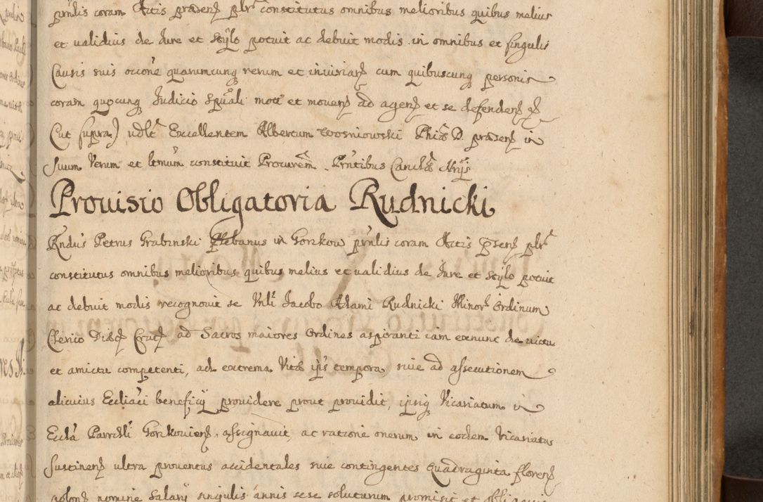 Zdjęcie nr 488 dla obiektu archiwalnego: Volumen II actorum episcopalium R. D. Petri Gembicki, episcopi Cracoviensis, locum tenente in dioecesi R. D. Alberto Lipnicki, canonico Cracoviensi post discessum R. D. Episcopi in Italiam et usque ad redditum eiusdem in Poloniam, videlicet a die 16 Novembris 1644 et per a. D. 1645 inchoative ad Septembrem. Horum videatur index ad finem huius voluminis