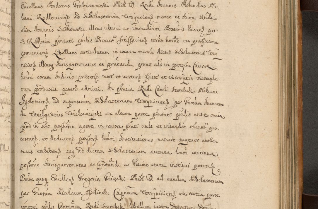 Zdjęcie nr 476 dla obiektu archiwalnego: Volumen II actorum episcopalium R. D. Petri Gembicki, episcopi Cracoviensis, locum tenente in dioecesi R. D. Alberto Lipnicki, canonico Cracoviensi post discessum R. D. Episcopi in Italiam et usque ad redditum eiusdem in Poloniam, videlicet a die 16 Novembris 1644 et per a. D. 1645 inchoative ad Septembrem. Horum videatur index ad finem huius voluminis