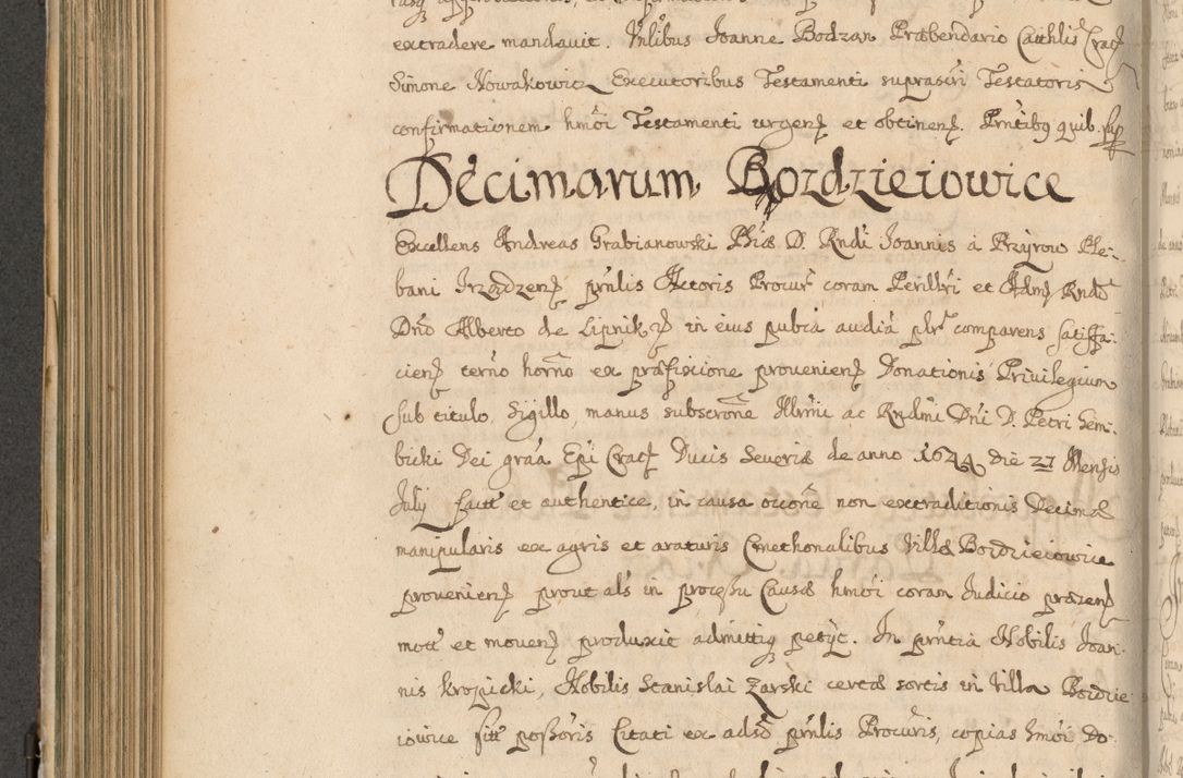 Zdjęcie nr 473 dla obiektu archiwalnego: Volumen II actorum episcopalium R. D. Petri Gembicki, episcopi Cracoviensis, locum tenente in dioecesi R. D. Alberto Lipnicki, canonico Cracoviensi post discessum R. D. Episcopi in Italiam et usque ad redditum eiusdem in Poloniam, videlicet a die 16 Novembris 1644 et per a. D. 1645 inchoative ad Septembrem. Horum videatur index ad finem huius voluminis