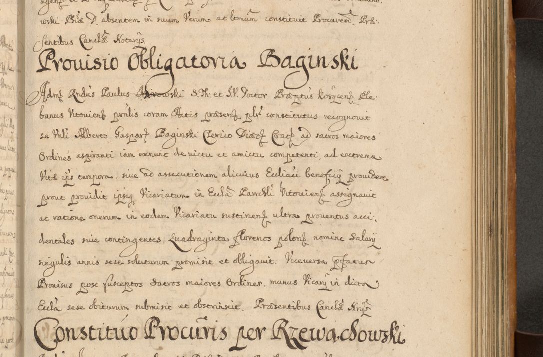 Zdjęcie nr 468 dla obiektu archiwalnego: Volumen II actorum episcopalium R. D. Petri Gembicki, episcopi Cracoviensis, locum tenente in dioecesi R. D. Alberto Lipnicki, canonico Cracoviensi post discessum R. D. Episcopi in Italiam et usque ad redditum eiusdem in Poloniam, videlicet a die 16 Novembris 1644 et per a. D. 1645 inchoative ad Septembrem. Horum videatur index ad finem huius voluminis