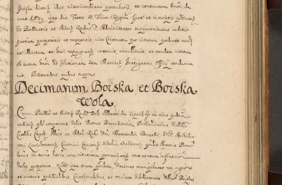 Zdjęcie nr 470 dla obiektu archiwalnego: Volumen II actorum episcopalium R. D. Petri Gembicki, episcopi Cracoviensis, locum tenente in dioecesi R. D. Alberto Lipnicki, canonico Cracoviensi post discessum R. D. Episcopi in Italiam et usque ad redditum eiusdem in Poloniam, videlicet a die 16 Novembris 1644 et per a. D. 1645 inchoative ad Septembrem. Horum videatur index ad finem huius voluminis