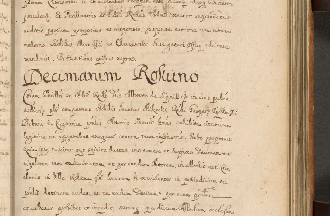 Zdjęcie nr 466 dla obiektu archiwalnego: Volumen II actorum episcopalium R. D. Petri Gembicki, episcopi Cracoviensis, locum tenente in dioecesi R. D. Alberto Lipnicki, canonico Cracoviensi post discessum R. D. Episcopi in Italiam et usque ad redditum eiusdem in Poloniam, videlicet a die 16 Novembris 1644 et per a. D. 1645 inchoative ad Septembrem. Horum videatur index ad finem huius voluminis