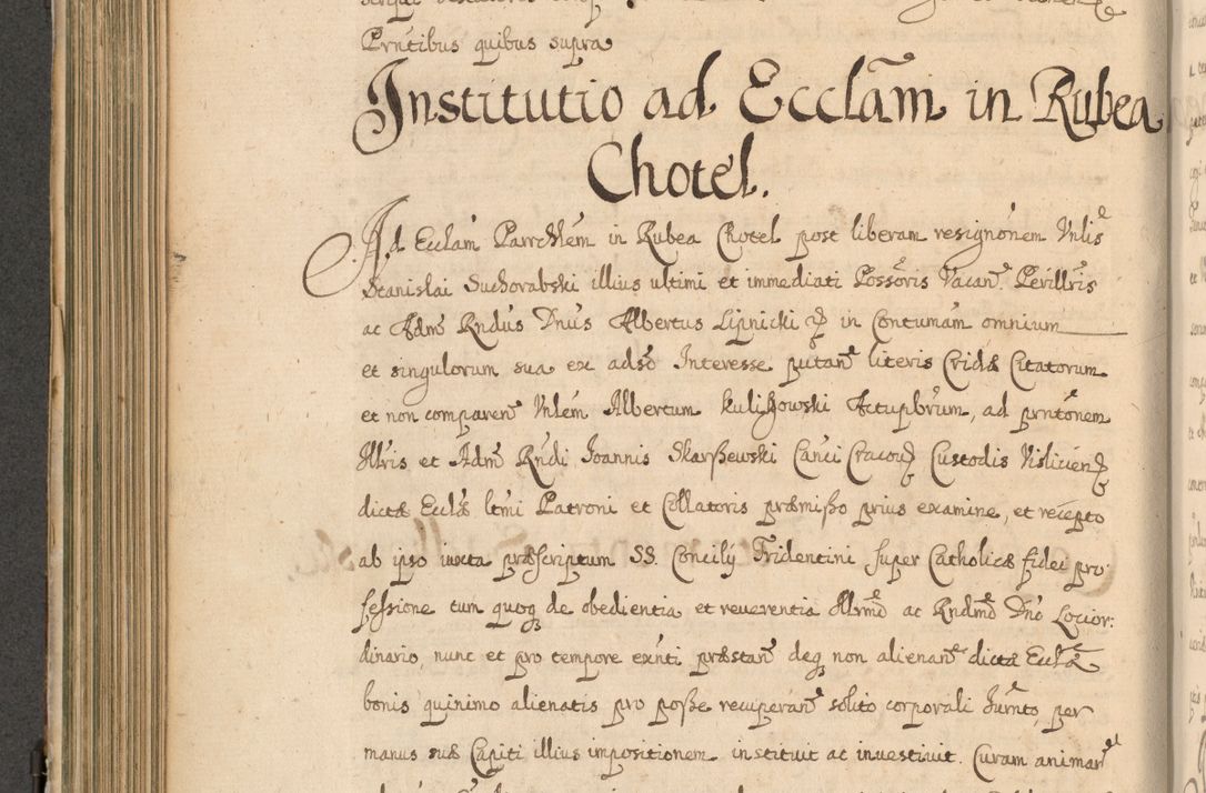 Zdjęcie nr 463 dla obiektu archiwalnego: Volumen II actorum episcopalium R. D. Petri Gembicki, episcopi Cracoviensis, locum tenente in dioecesi R. D. Alberto Lipnicki, canonico Cracoviensi post discessum R. D. Episcopi in Italiam et usque ad redditum eiusdem in Poloniam, videlicet a die 16 Novembris 1644 et per a. D. 1645 inchoative ad Septembrem. Horum videatur index ad finem huius voluminis