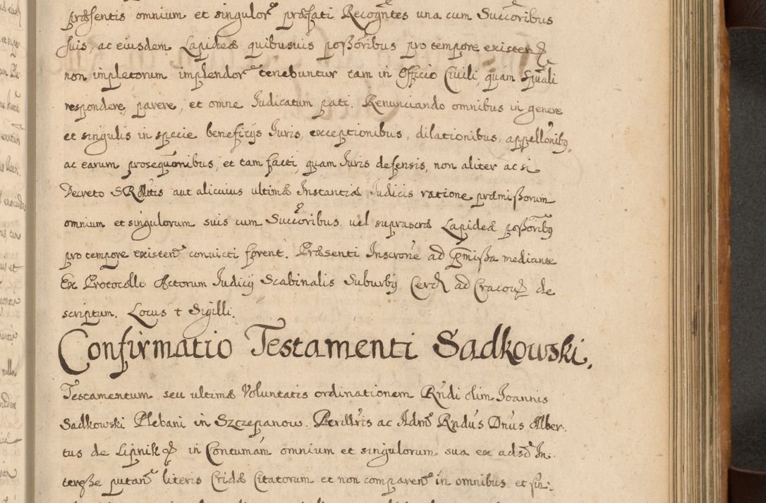 Zdjęcie nr 462 dla obiektu archiwalnego: Volumen II actorum episcopalium R. D. Petri Gembicki, episcopi Cracoviensis, locum tenente in dioecesi R. D. Alberto Lipnicki, canonico Cracoviensi post discessum R. D. Episcopi in Italiam et usque ad redditum eiusdem in Poloniam, videlicet a die 16 Novembris 1644 et per a. D. 1645 inchoative ad Septembrem. Horum videatur index ad finem huius voluminis