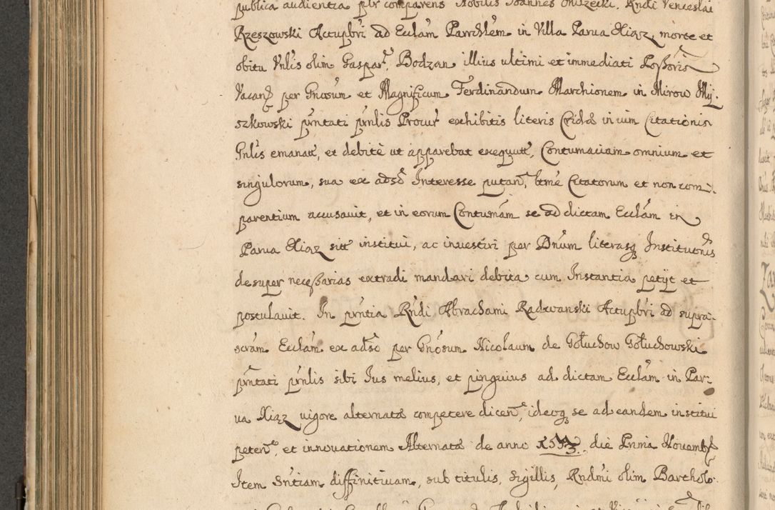 Zdjęcie nr 455 dla obiektu archiwalnego: Volumen II actorum episcopalium R. D. Petri Gembicki, episcopi Cracoviensis, locum tenente in dioecesi R. D. Alberto Lipnicki, canonico Cracoviensi post discessum R. D. Episcopi in Italiam et usque ad redditum eiusdem in Poloniam, videlicet a die 16 Novembris 1644 et per a. D. 1645 inchoative ad Septembrem. Horum videatur index ad finem huius voluminis