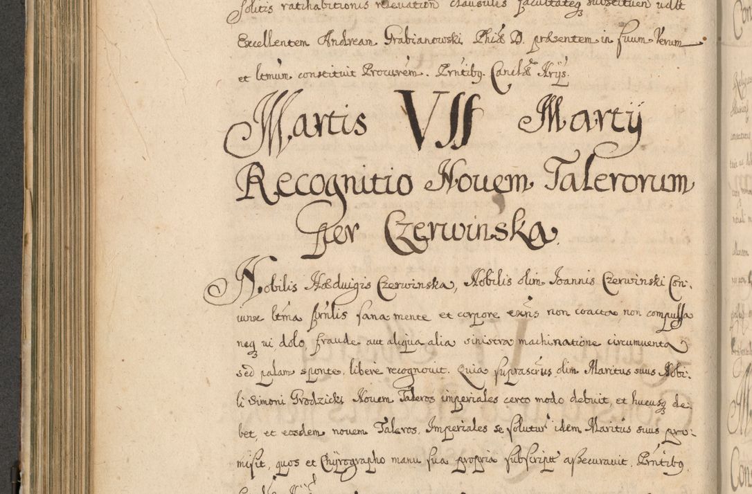 Zdjęcie nr 451 dla obiektu archiwalnego: Volumen II actorum episcopalium R. D. Petri Gembicki, episcopi Cracoviensis, locum tenente in dioecesi R. D. Alberto Lipnicki, canonico Cracoviensi post discessum R. D. Episcopi in Italiam et usque ad redditum eiusdem in Poloniam, videlicet a die 16 Novembris 1644 et per a. D. 1645 inchoative ad Septembrem. Horum videatur index ad finem huius voluminis