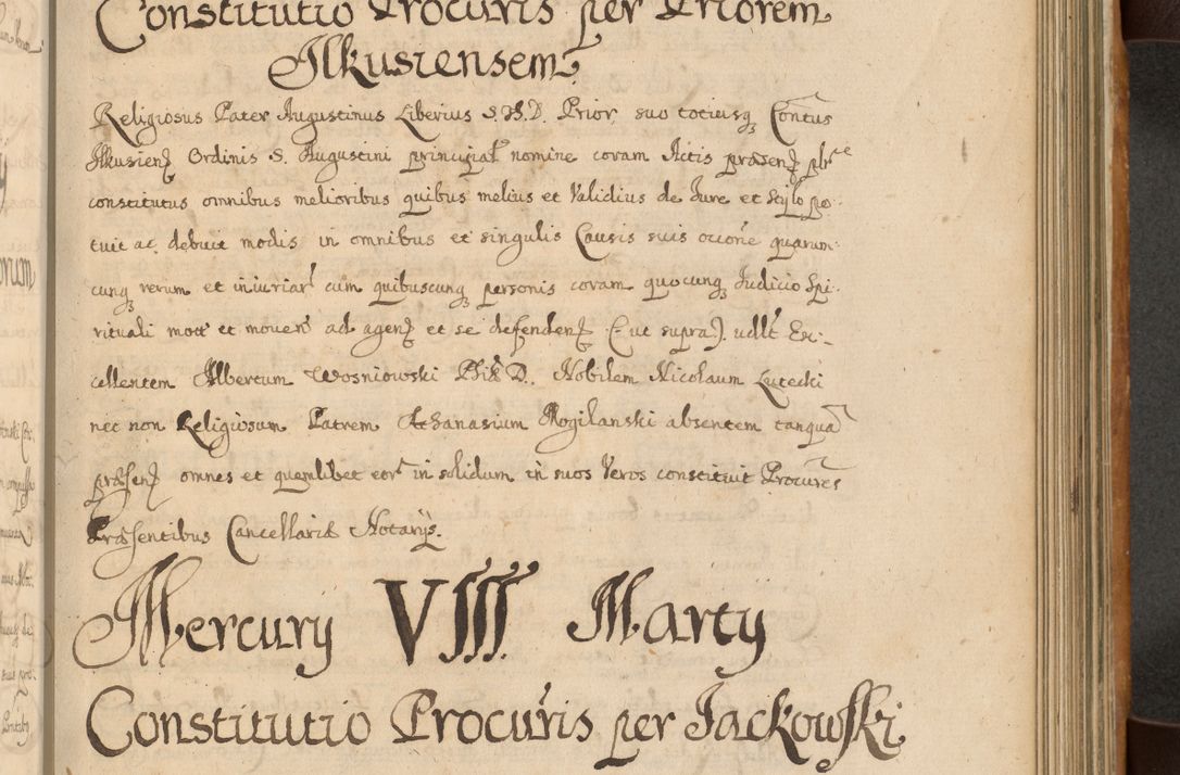 Zdjęcie nr 452 dla obiektu archiwalnego: Volumen II actorum episcopalium R. D. Petri Gembicki, episcopi Cracoviensis, locum tenente in dioecesi R. D. Alberto Lipnicki, canonico Cracoviensi post discessum R. D. Episcopi in Italiam et usque ad redditum eiusdem in Poloniam, videlicet a die 16 Novembris 1644 et per a. D. 1645 inchoative ad Septembrem. Horum videatur index ad finem huius voluminis