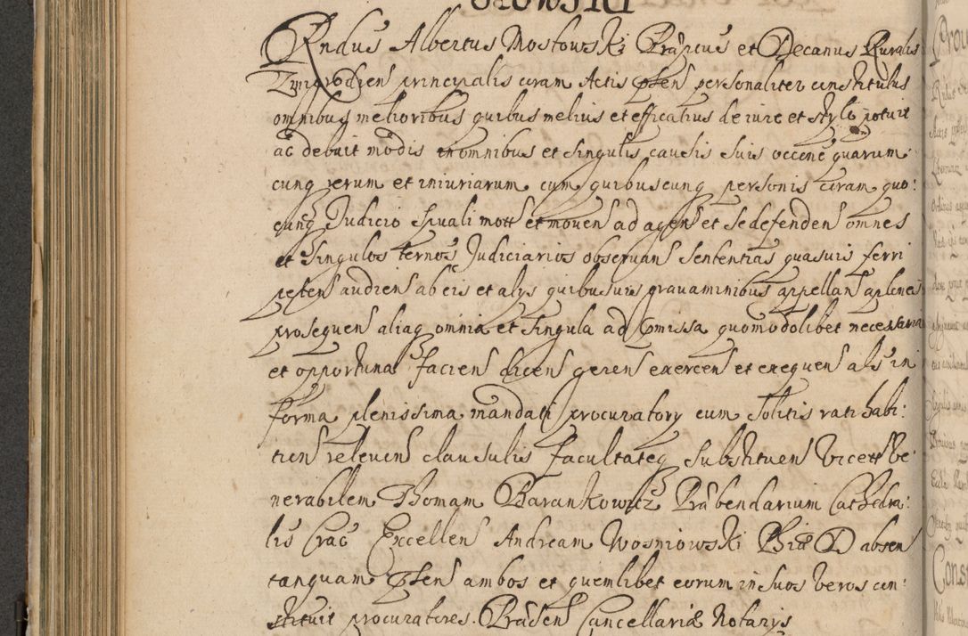 Zdjęcie nr 447 dla obiektu archiwalnego: Volumen II actorum episcopalium R. D. Petri Gembicki, episcopi Cracoviensis, locum tenente in dioecesi R. D. Alberto Lipnicki, canonico Cracoviensi post discessum R. D. Episcopi in Italiam et usque ad redditum eiusdem in Poloniam, videlicet a die 16 Novembris 1644 et per a. D. 1645 inchoative ad Septembrem. Horum videatur index ad finem huius voluminis