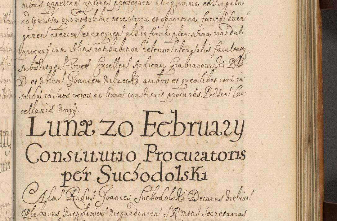 Zdjęcie nr 428 dla obiektu archiwalnego: Volumen II actorum episcopalium R. D. Petri Gembicki, episcopi Cracoviensis, locum tenente in dioecesi R. D. Alberto Lipnicki, canonico Cracoviensi post discessum R. D. Episcopi in Italiam et usque ad redditum eiusdem in Poloniam, videlicet a die 16 Novembris 1644 et per a. D. 1645 inchoative ad Septembrem. Horum videatur index ad finem huius voluminis