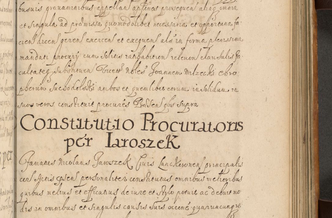 Zdjęcie nr 424 dla obiektu archiwalnego: Volumen II actorum episcopalium R. D. Petri Gembicki, episcopi Cracoviensis, locum tenente in dioecesi R. D. Alberto Lipnicki, canonico Cracoviensi post discessum R. D. Episcopi in Italiam et usque ad redditum eiusdem in Poloniam, videlicet a die 16 Novembris 1644 et per a. D. 1645 inchoative ad Septembrem. Horum videatur index ad finem huius voluminis