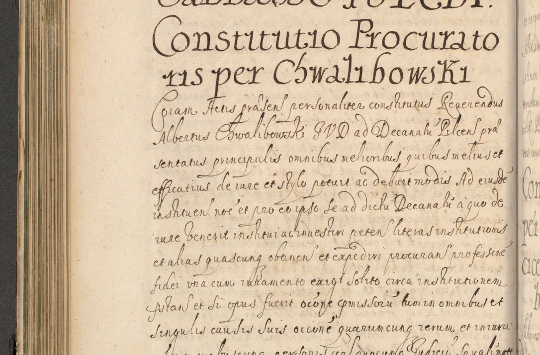 Zdjęcie nr 421 dla obiektu archiwalnego: Volumen II actorum episcopalium R. D. Petri Gembicki, episcopi Cracoviensis, locum tenente in dioecesi R. D. Alberto Lipnicki, canonico Cracoviensi post discessum R. D. Episcopi in Italiam et usque ad redditum eiusdem in Poloniam, videlicet a die 16 Novembris 1644 et per a. D. 1645 inchoative ad Septembrem. Horum videatur index ad finem huius voluminis