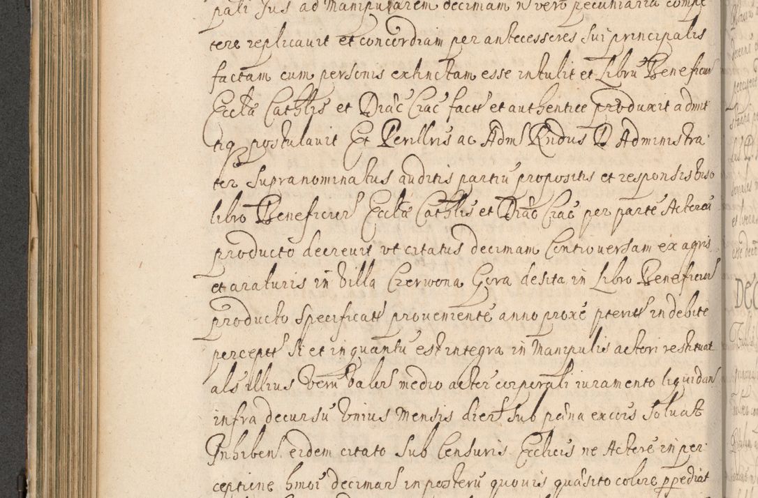 Zdjęcie nr 411 dla obiektu archiwalnego: Volumen II actorum episcopalium R. D. Petri Gembicki, episcopi Cracoviensis, locum tenente in dioecesi R. D. Alberto Lipnicki, canonico Cracoviensi post discessum R. D. Episcopi in Italiam et usque ad redditum eiusdem in Poloniam, videlicet a die 16 Novembris 1644 et per a. D. 1645 inchoative ad Septembrem. Horum videatur index ad finem huius voluminis