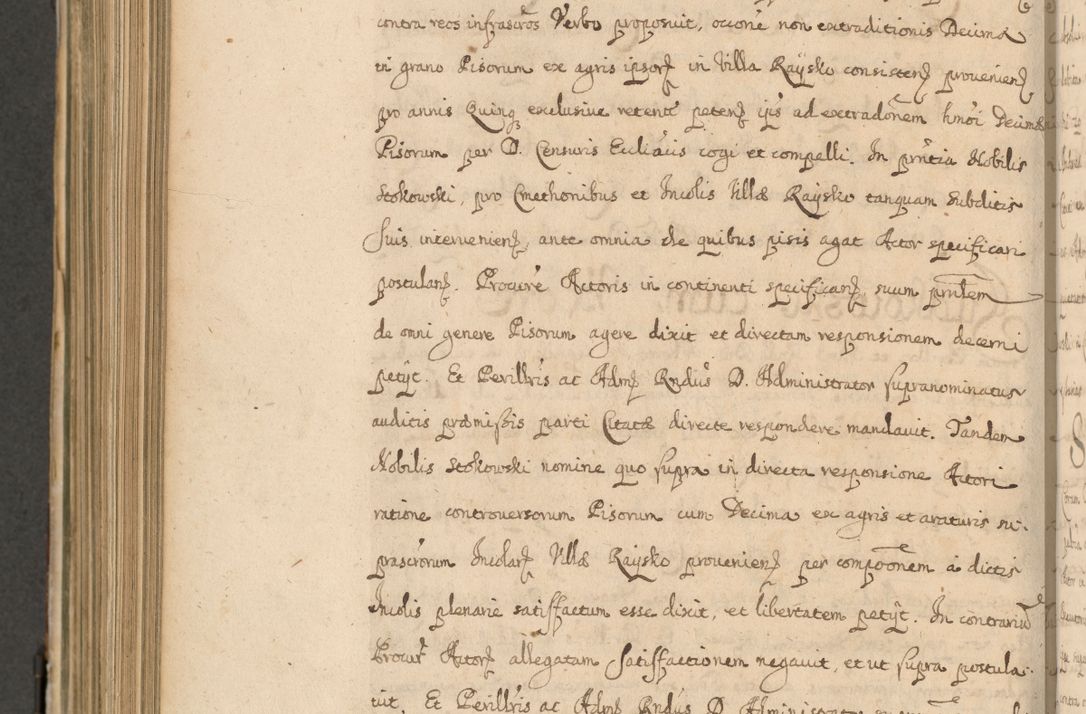 Zdjęcie nr 807 dla obiektu archiwalnego: Volumen II actorum episcopalium R. D. Petri Gembicki, episcopi Cracoviensis, locum tenente in dioecesi R. D. Alberto Lipnicki, canonico Cracoviensi post discessum R. D. Episcopi in Italiam et usque ad redditum eiusdem in Poloniam, videlicet a die 16 Novembris 1644 et per a. D. 1645 inchoative ad Septembrem. Horum videatur index ad finem huius voluminis