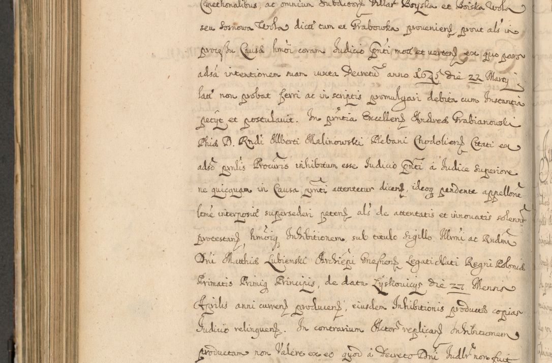Zdjęcie nr 805 dla obiektu archiwalnego: Volumen II actorum episcopalium R. D. Petri Gembicki, episcopi Cracoviensis, locum tenente in dioecesi R. D. Alberto Lipnicki, canonico Cracoviensi post discessum R. D. Episcopi in Italiam et usque ad redditum eiusdem in Poloniam, videlicet a die 16 Novembris 1644 et per a. D. 1645 inchoative ad Septembrem. Horum videatur index ad finem huius voluminis