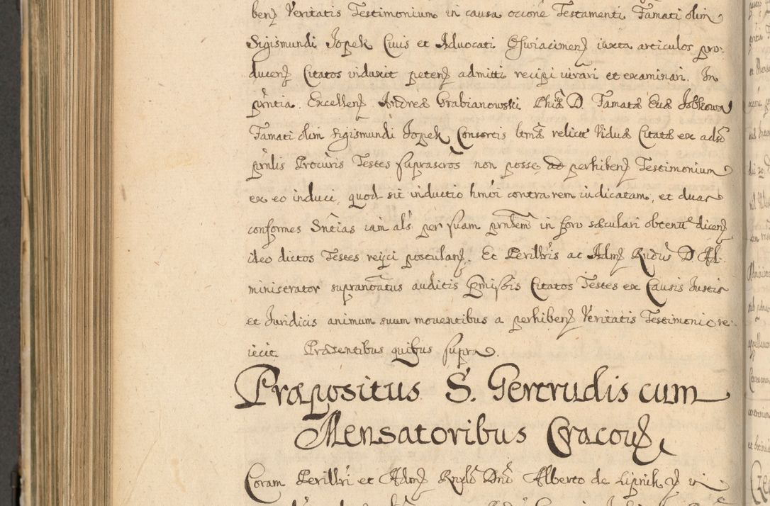 Zdjęcie nr 799 dla obiektu archiwalnego: Volumen II actorum episcopalium R. D. Petri Gembicki, episcopi Cracoviensis, locum tenente in dioecesi R. D. Alberto Lipnicki, canonico Cracoviensi post discessum R. D. Episcopi in Italiam et usque ad redditum eiusdem in Poloniam, videlicet a die 16 Novembris 1644 et per a. D. 1645 inchoative ad Septembrem. Horum videatur index ad finem huius voluminis