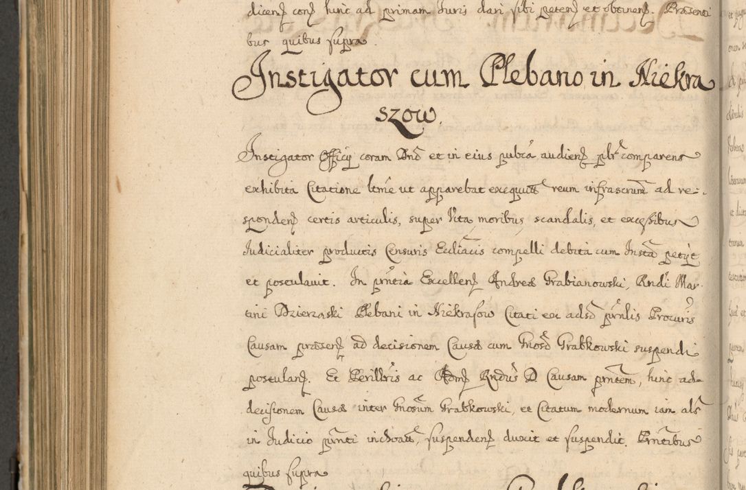 Zdjęcie nr 797 dla obiektu archiwalnego: Volumen II actorum episcopalium R. D. Petri Gembicki, episcopi Cracoviensis, locum tenente in dioecesi R. D. Alberto Lipnicki, canonico Cracoviensi post discessum R. D. Episcopi in Italiam et usque ad redditum eiusdem in Poloniam, videlicet a die 16 Novembris 1644 et per a. D. 1645 inchoative ad Septembrem. Horum videatur index ad finem huius voluminis