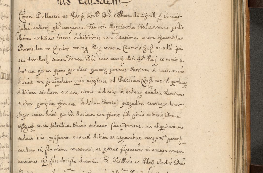 Zdjęcie nr 794 dla obiektu archiwalnego: Volumen II actorum episcopalium R. D. Petri Gembicki, episcopi Cracoviensis, locum tenente in dioecesi R. D. Alberto Lipnicki, canonico Cracoviensi post discessum R. D. Episcopi in Italiam et usque ad redditum eiusdem in Poloniam, videlicet a die 16 Novembris 1644 et per a. D. 1645 inchoative ad Septembrem. Horum videatur index ad finem huius voluminis
