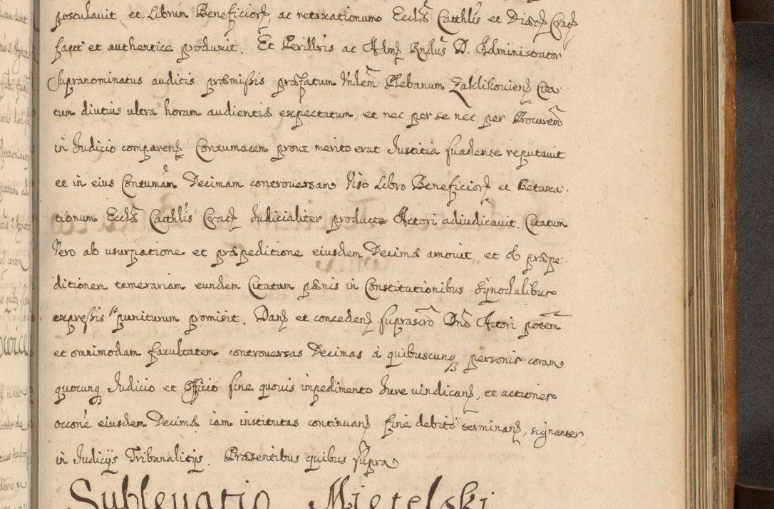 Zdjęcie nr 792 dla obiektu archiwalnego: Volumen II actorum episcopalium R. D. Petri Gembicki, episcopi Cracoviensis, locum tenente in dioecesi R. D. Alberto Lipnicki, canonico Cracoviensi post discessum R. D. Episcopi in Italiam et usque ad redditum eiusdem in Poloniam, videlicet a die 16 Novembris 1644 et per a. D. 1645 inchoative ad Septembrem. Horum videatur index ad finem huius voluminis