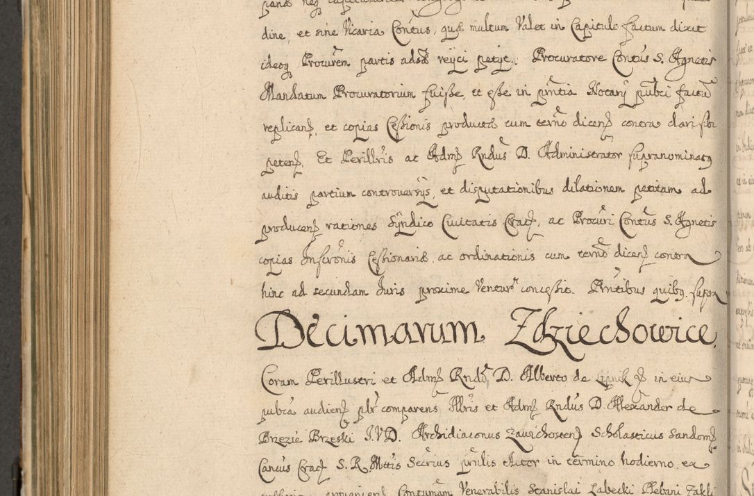 Zdjęcie nr 791 dla obiektu archiwalnego: Volumen II actorum episcopalium R. D. Petri Gembicki, episcopi Cracoviensis, locum tenente in dioecesi R. D. Alberto Lipnicki, canonico Cracoviensi post discessum R. D. Episcopi in Italiam et usque ad redditum eiusdem in Poloniam, videlicet a die 16 Novembris 1644 et per a. D. 1645 inchoative ad Septembrem. Horum videatur index ad finem huius voluminis