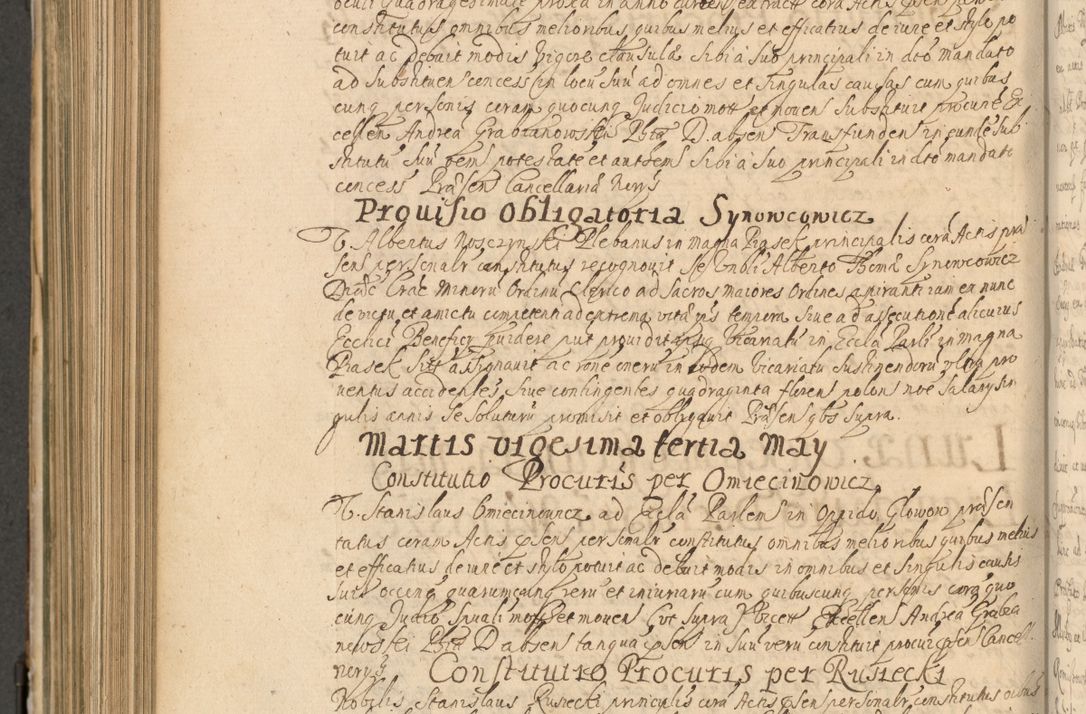 Zdjęcie nr 775 dla obiektu archiwalnego: Volumen II actorum episcopalium R. D. Petri Gembicki, episcopi Cracoviensis, locum tenente in dioecesi R. D. Alberto Lipnicki, canonico Cracoviensi post discessum R. D. Episcopi in Italiam et usque ad redditum eiusdem in Poloniam, videlicet a die 16 Novembris 1644 et per a. D. 1645 inchoative ad Septembrem. Horum videatur index ad finem huius voluminis
