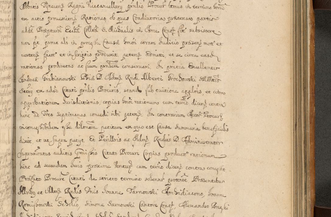Zdjęcie nr 776 dla obiektu archiwalnego: Volumen II actorum episcopalium R. D. Petri Gembicki, episcopi Cracoviensis, locum tenente in dioecesi R. D. Alberto Lipnicki, canonico Cracoviensi post discessum R. D. Episcopi in Italiam et usque ad redditum eiusdem in Poloniam, videlicet a die 16 Novembris 1644 et per a. D. 1645 inchoative ad Septembrem. Horum videatur index ad finem huius voluminis