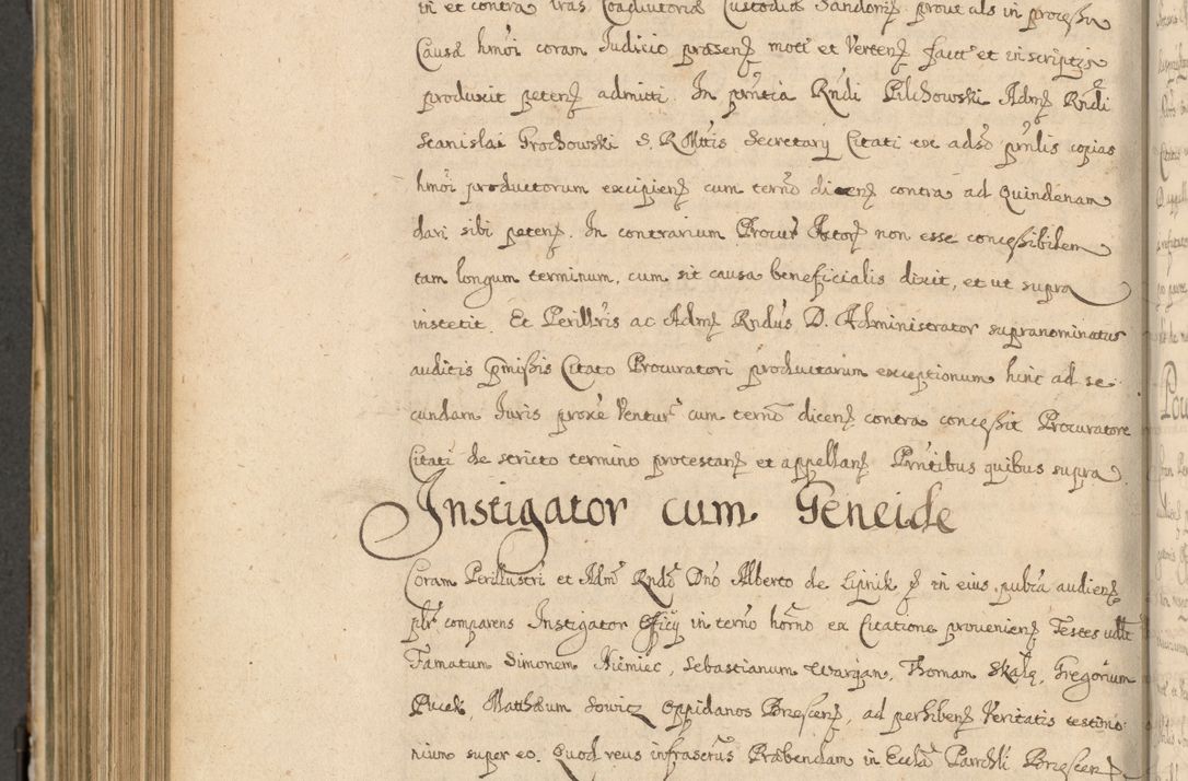 Zdjęcie nr 777 dla obiektu archiwalnego: Volumen II actorum episcopalium R. D. Petri Gembicki, episcopi Cracoviensis, locum tenente in dioecesi R. D. Alberto Lipnicki, canonico Cracoviensi post discessum R. D. Episcopi in Italiam et usque ad redditum eiusdem in Poloniam, videlicet a die 16 Novembris 1644 et per a. D. 1645 inchoative ad Septembrem. Horum videatur index ad finem huius voluminis
