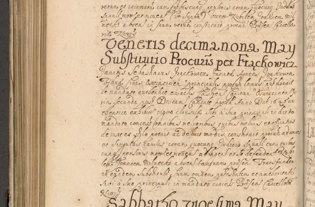 Zdjęcie nr 773 dla obiektu archiwalnego: Volumen II actorum episcopalium R. D. Petri Gembicki, episcopi Cracoviensis, locum tenente in dioecesi R. D. Alberto Lipnicki, canonico Cracoviensi post discessum R. D. Episcopi in Italiam et usque ad redditum eiusdem in Poloniam, videlicet a die 16 Novembris 1644 et per a. D. 1645 inchoative ad Septembrem. Horum videatur index ad finem huius voluminis
