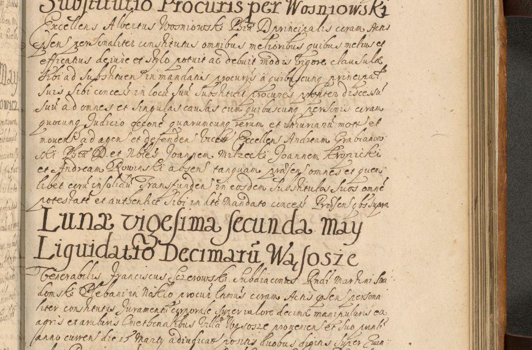 Zdjęcie nr 774 dla obiektu archiwalnego: Volumen II actorum episcopalium R. D. Petri Gembicki, episcopi Cracoviensis, locum tenente in dioecesi R. D. Alberto Lipnicki, canonico Cracoviensi post discessum R. D. Episcopi in Italiam et usque ad redditum eiusdem in Poloniam, videlicet a die 16 Novembris 1644 et per a. D. 1645 inchoative ad Septembrem. Horum videatur index ad finem huius voluminis