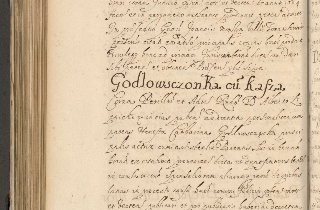 Zdjęcie nr 767 dla obiektu archiwalnego: Volumen II actorum episcopalium R. D. Petri Gembicki, episcopi Cracoviensis, locum tenente in dioecesi R. D. Alberto Lipnicki, canonico Cracoviensi post discessum R. D. Episcopi in Italiam et usque ad redditum eiusdem in Poloniam, videlicet a die 16 Novembris 1644 et per a. D. 1645 inchoative ad Septembrem. Horum videatur index ad finem huius voluminis