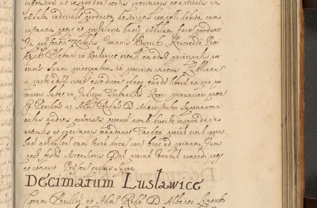 Zdjęcie nr 762 dla obiektu archiwalnego: Volumen II actorum episcopalium R. D. Petri Gembicki, episcopi Cracoviensis, locum tenente in dioecesi R. D. Alberto Lipnicki, canonico Cracoviensi post discessum R. D. Episcopi in Italiam et usque ad redditum eiusdem in Poloniam, videlicet a die 16 Novembris 1644 et per a. D. 1645 inchoative ad Septembrem. Horum videatur index ad finem huius voluminis
