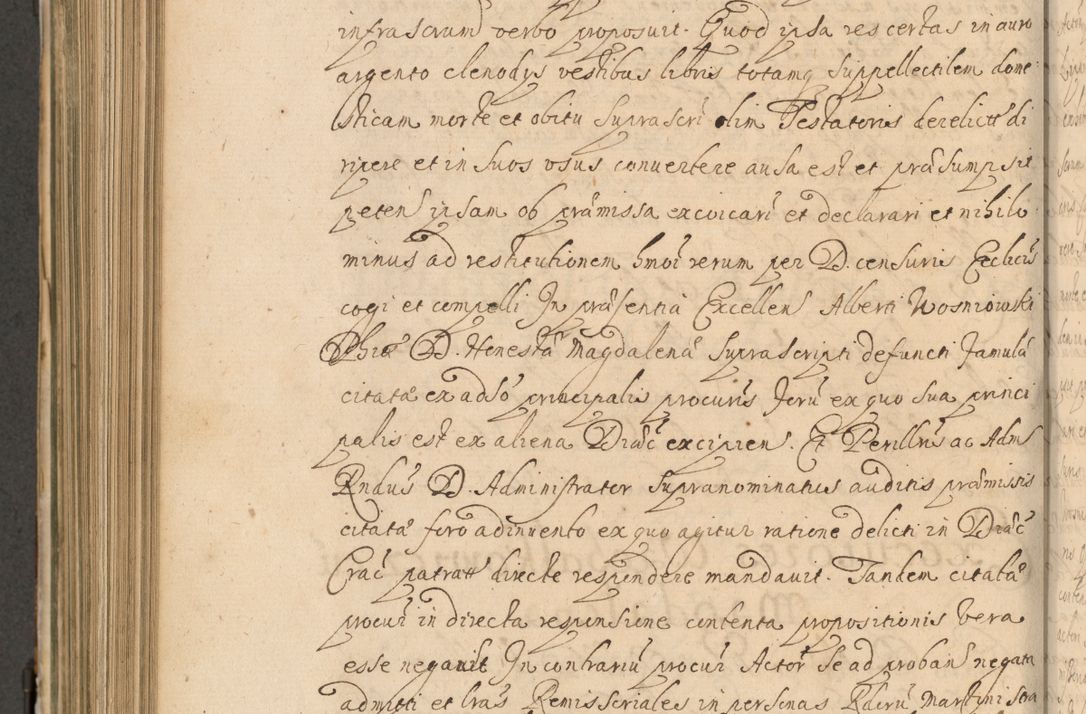 Zdjęcie nr 759 dla obiektu archiwalnego: Volumen II actorum episcopalium R. D. Petri Gembicki, episcopi Cracoviensis, locum tenente in dioecesi R. D. Alberto Lipnicki, canonico Cracoviensi post discessum R. D. Episcopi in Italiam et usque ad redditum eiusdem in Poloniam, videlicet a die 16 Novembris 1644 et per a. D. 1645 inchoative ad Septembrem. Horum videatur index ad finem huius voluminis