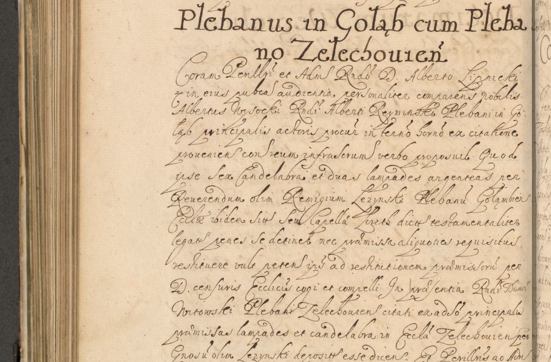 Zdjęcie nr 753 dla obiektu archiwalnego: Volumen II actorum episcopalium R. D. Petri Gembicki, episcopi Cracoviensis, locum tenente in dioecesi R. D. Alberto Lipnicki, canonico Cracoviensi post discessum R. D. Episcopi in Italiam et usque ad redditum eiusdem in Poloniam, videlicet a die 16 Novembris 1644 et per a. D. 1645 inchoative ad Septembrem. Horum videatur index ad finem huius voluminis
