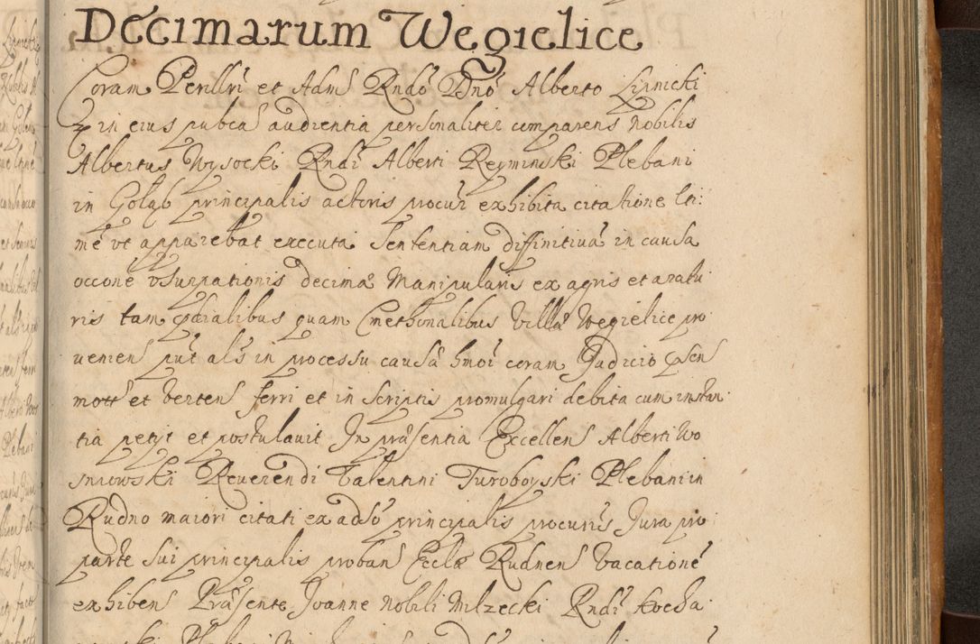 Zdjęcie nr 752 dla obiektu archiwalnego: Volumen II actorum episcopalium R. D. Petri Gembicki, episcopi Cracoviensis, locum tenente in dioecesi R. D. Alberto Lipnicki, canonico Cracoviensi post discessum R. D. Episcopi in Italiam et usque ad redditum eiusdem in Poloniam, videlicet a die 16 Novembris 1644 et per a. D. 1645 inchoative ad Septembrem. Horum videatur index ad finem huius voluminis