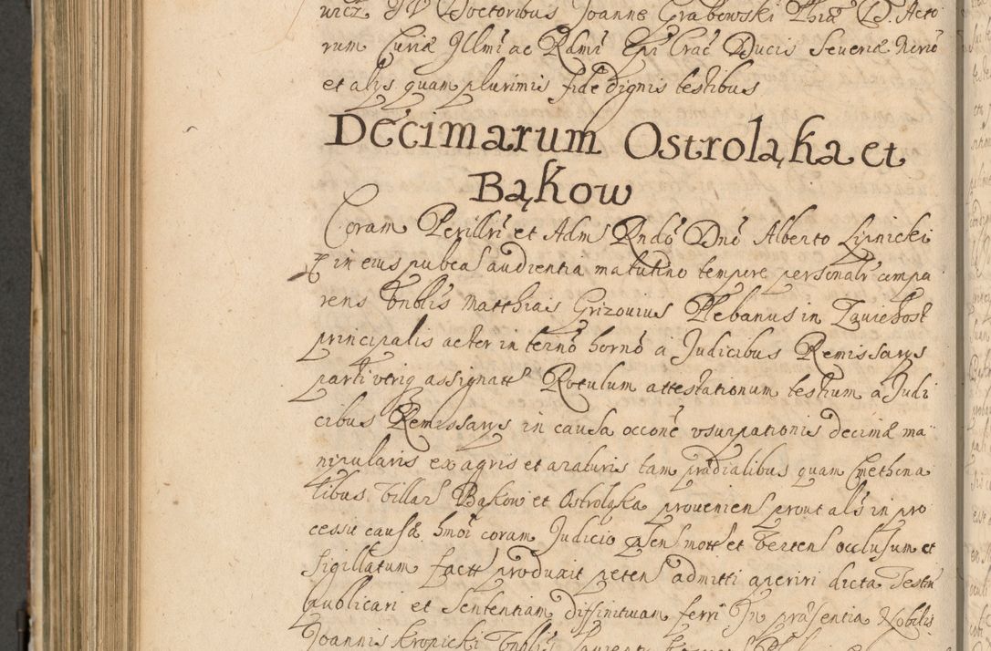 Zdjęcie nr 745 dla obiektu archiwalnego: Volumen II actorum episcopalium R. D. Petri Gembicki, episcopi Cracoviensis, locum tenente in dioecesi R. D. Alberto Lipnicki, canonico Cracoviensi post discessum R. D. Episcopi in Italiam et usque ad redditum eiusdem in Poloniam, videlicet a die 16 Novembris 1644 et per a. D. 1645 inchoative ad Septembrem. Horum videatur index ad finem huius voluminis