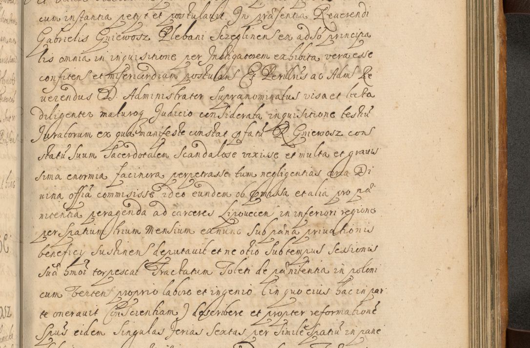 Zdjęcie nr 744 dla obiektu archiwalnego: Volumen II actorum episcopalium R. D. Petri Gembicki, episcopi Cracoviensis, locum tenente in dioecesi R. D. Alberto Lipnicki, canonico Cracoviensi post discessum R. D. Episcopi in Italiam et usque ad redditum eiusdem in Poloniam, videlicet a die 16 Novembris 1644 et per a. D. 1645 inchoative ad Septembrem. Horum videatur index ad finem huius voluminis