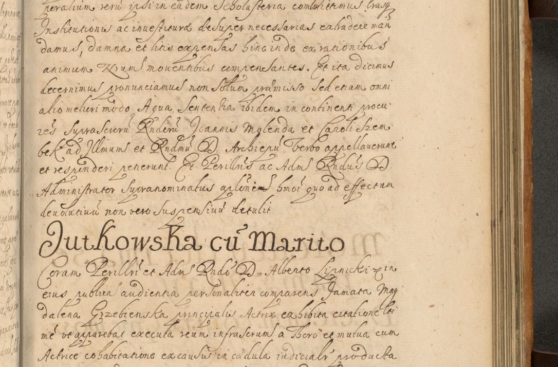 Zdjęcie nr 742 dla obiektu archiwalnego: Volumen II actorum episcopalium R. D. Petri Gembicki, episcopi Cracoviensis, locum tenente in dioecesi R. D. Alberto Lipnicki, canonico Cracoviensi post discessum R. D. Episcopi in Italiam et usque ad redditum eiusdem in Poloniam, videlicet a die 16 Novembris 1644 et per a. D. 1645 inchoative ad Septembrem. Horum videatur index ad finem huius voluminis