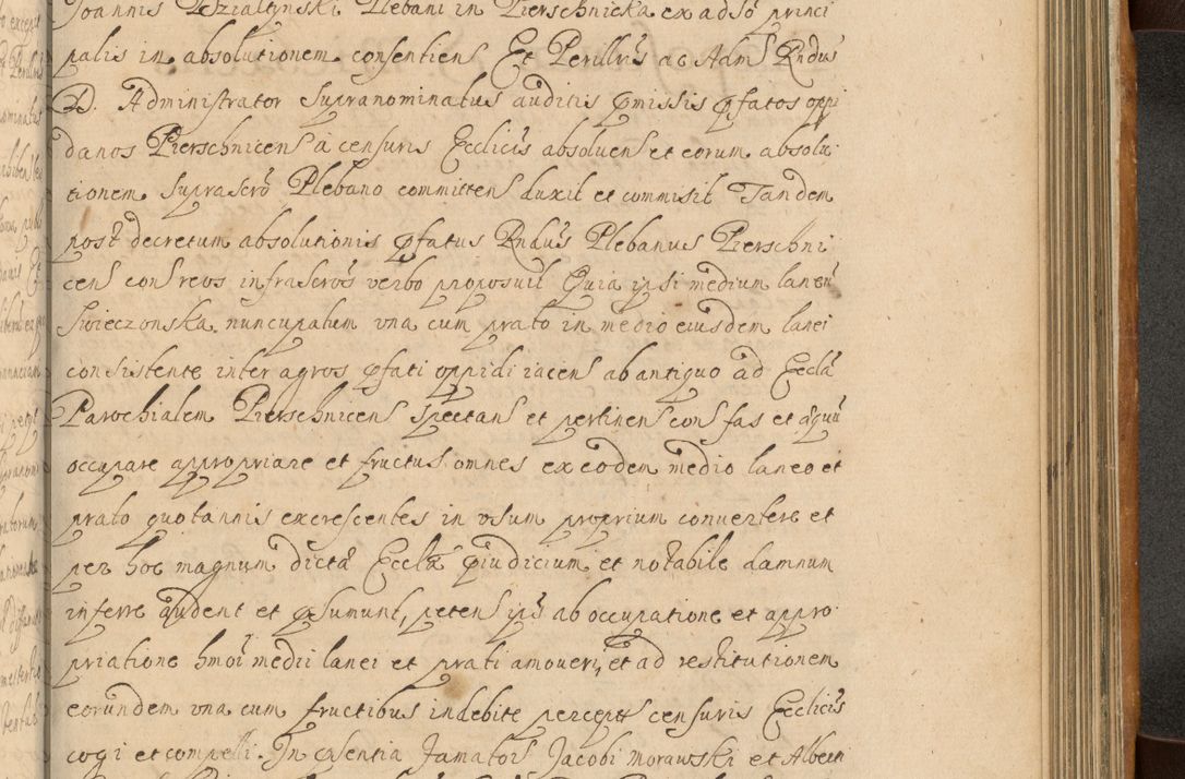 Zdjęcie nr 736 dla obiektu archiwalnego: Volumen II actorum episcopalium R. D. Petri Gembicki, episcopi Cracoviensis, locum tenente in dioecesi R. D. Alberto Lipnicki, canonico Cracoviensi post discessum R. D. Episcopi in Italiam et usque ad redditum eiusdem in Poloniam, videlicet a die 16 Novembris 1644 et per a. D. 1645 inchoative ad Septembrem. Horum videatur index ad finem huius voluminis
