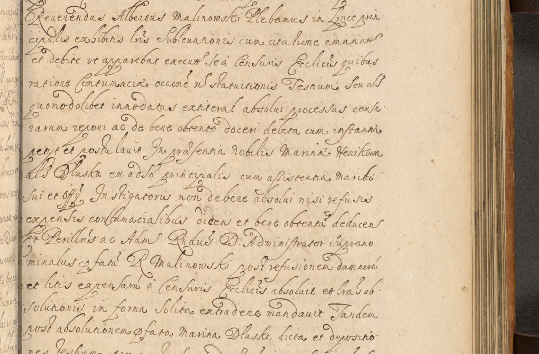 Zdjęcie nr 734 dla obiektu archiwalnego: Volumen II actorum episcopalium R. D. Petri Gembicki, episcopi Cracoviensis, locum tenente in dioecesi R. D. Alberto Lipnicki, canonico Cracoviensi post discessum R. D. Episcopi in Italiam et usque ad redditum eiusdem in Poloniam, videlicet a die 16 Novembris 1644 et per a. D. 1645 inchoative ad Septembrem. Horum videatur index ad finem huius voluminis