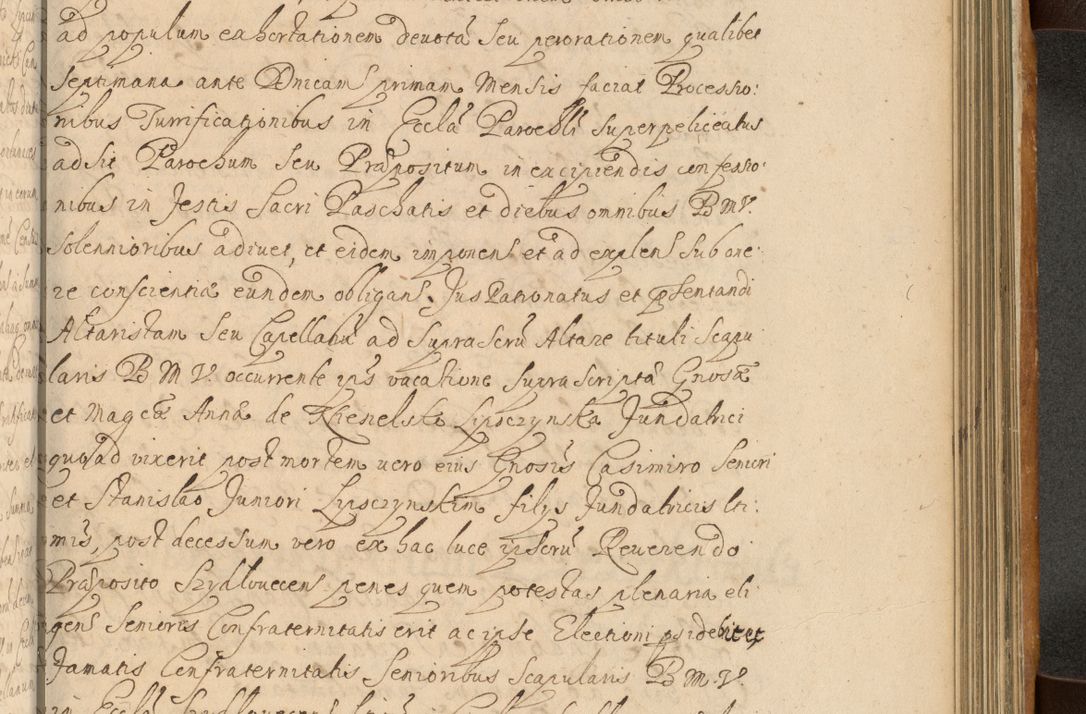 Zdjęcie nr 730 dla obiektu archiwalnego: Volumen II actorum episcopalium R. D. Petri Gembicki, episcopi Cracoviensis, locum tenente in dioecesi R. D. Alberto Lipnicki, canonico Cracoviensi post discessum R. D. Episcopi in Italiam et usque ad redditum eiusdem in Poloniam, videlicet a die 16 Novembris 1644 et per a. D. 1645 inchoative ad Septembrem. Horum videatur index ad finem huius voluminis