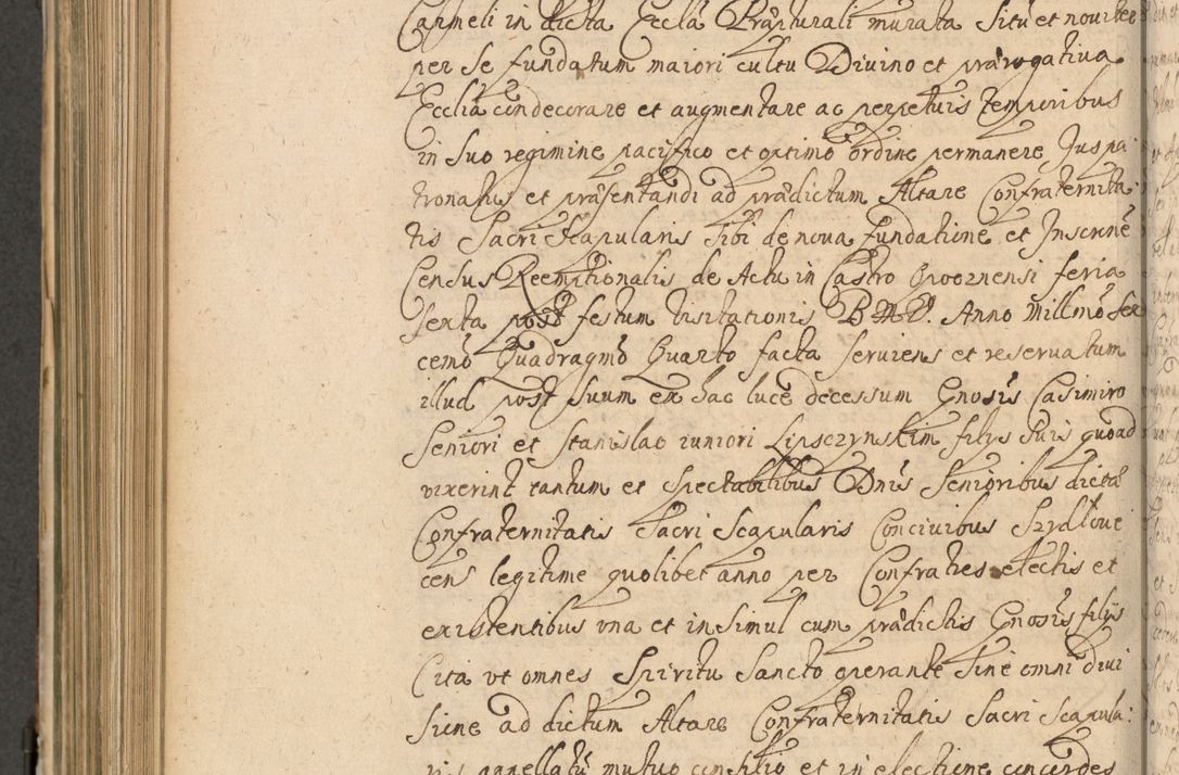 Zdjęcie nr 725 dla obiektu archiwalnego: Volumen II actorum episcopalium R. D. Petri Gembicki, episcopi Cracoviensis, locum tenente in dioecesi R. D. Alberto Lipnicki, canonico Cracoviensi post discessum R. D. Episcopi in Italiam et usque ad redditum eiusdem in Poloniam, videlicet a die 16 Novembris 1644 et per a. D. 1645 inchoative ad Septembrem. Horum videatur index ad finem huius voluminis