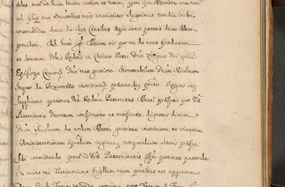 Zdjęcie nr 948 dla obiektu archiwalnego: Volumen II actorum episcopalium R. D. Petri Gembicki, episcopi Cracoviensis, locum tenente in dioecesi R. D. Alberto Lipnicki, canonico Cracoviensi post discessum R. D. Episcopi in Italiam et usque ad redditum eiusdem in Poloniam, videlicet a die 16 Novembris 1644 et per a. D. 1645 inchoative ad Septembrem. Horum videatur index ad finem huius voluminis
