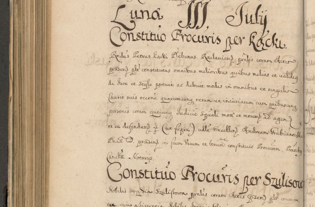 Zdjęcie nr 941 dla obiektu archiwalnego: Volumen II actorum episcopalium R. D. Petri Gembicki, episcopi Cracoviensis, locum tenente in dioecesi R. D. Alberto Lipnicki, canonico Cracoviensi post discessum R. D. Episcopi in Italiam et usque ad redditum eiusdem in Poloniam, videlicet a die 16 Novembris 1644 et per a. D. 1645 inchoative ad Septembrem. Horum videatur index ad finem huius voluminis