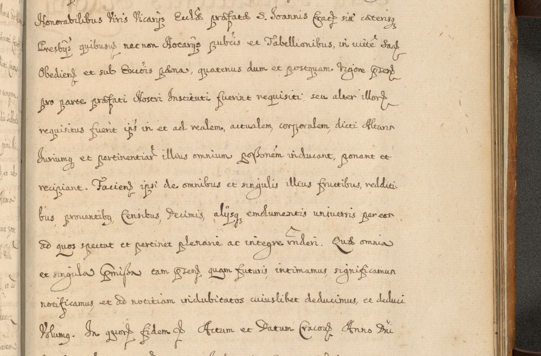 Zdjęcie nr 926 dla obiektu archiwalnego: Volumen II actorum episcopalium R. D. Petri Gembicki, episcopi Cracoviensis, locum tenente in dioecesi R. D. Alberto Lipnicki, canonico Cracoviensi post discessum R. D. Episcopi in Italiam et usque ad redditum eiusdem in Poloniam, videlicet a die 16 Novembris 1644 et per a. D. 1645 inchoative ad Septembrem. Horum videatur index ad finem huius voluminis