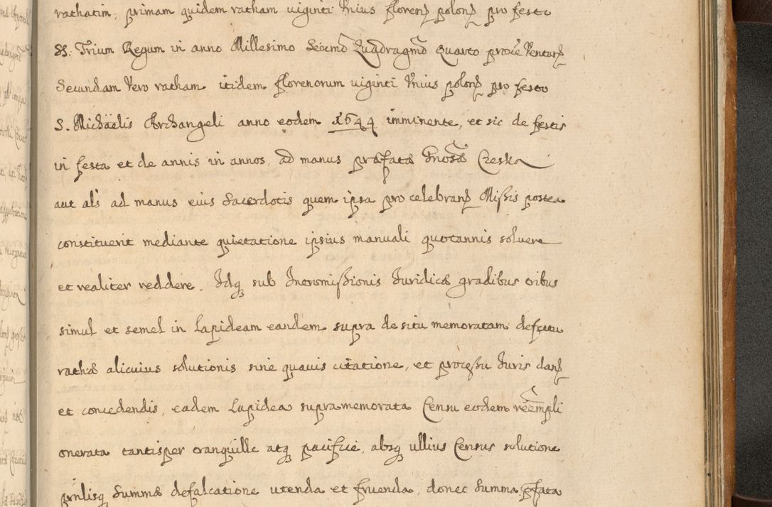 Zdjęcie nr 922 dla obiektu archiwalnego: Volumen II actorum episcopalium R. D. Petri Gembicki, episcopi Cracoviensis, locum tenente in dioecesi R. D. Alberto Lipnicki, canonico Cracoviensi post discessum R. D. Episcopi in Italiam et usque ad redditum eiusdem in Poloniam, videlicet a die 16 Novembris 1644 et per a. D. 1645 inchoative ad Septembrem. Horum videatur index ad finem huius voluminis
